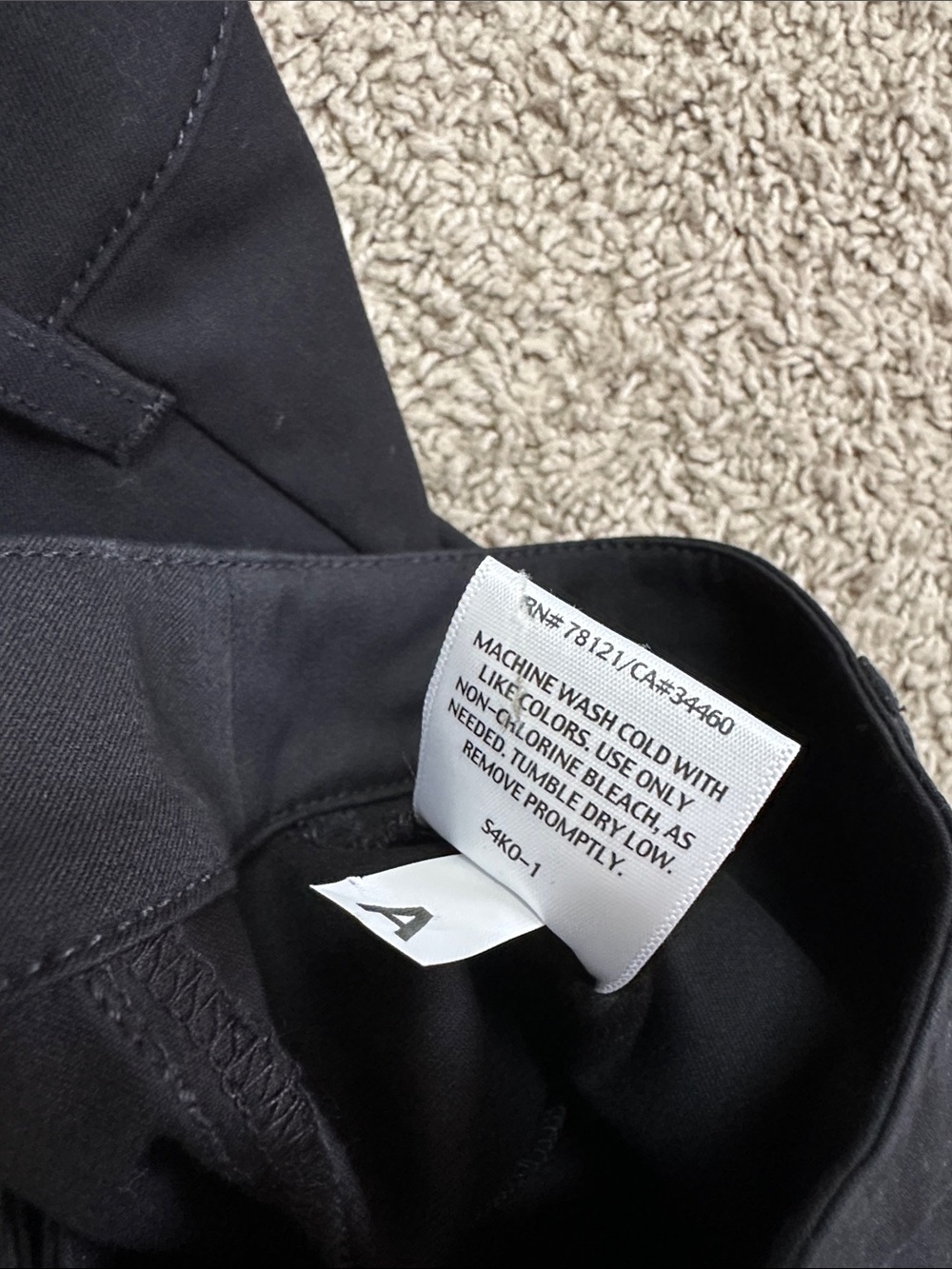 NWT Eileen Fisher ORGANIC COTTON BLACK SLIM ANKLE PANT - Picture 10 of 11